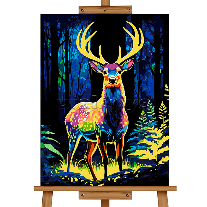 Картина по номерам "Лесной олень" 50*40 см