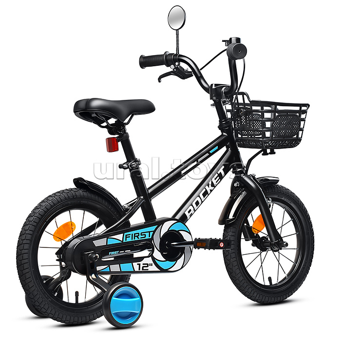 Велосипед 12" Rocket First, цвет черный