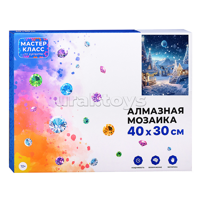 Мозаика алмазная "Зима" 30*40см.