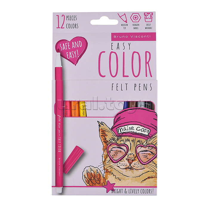 Фломастеры "Easycolor" 12 цв. Фломастеры "Easycolor" 12 цв.