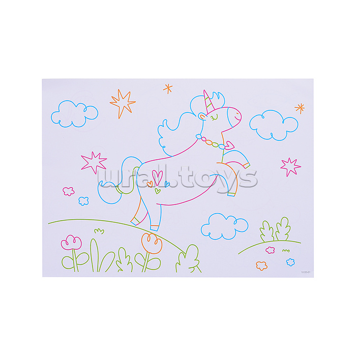 Доска для рисования "Единорог 3D" в коробке