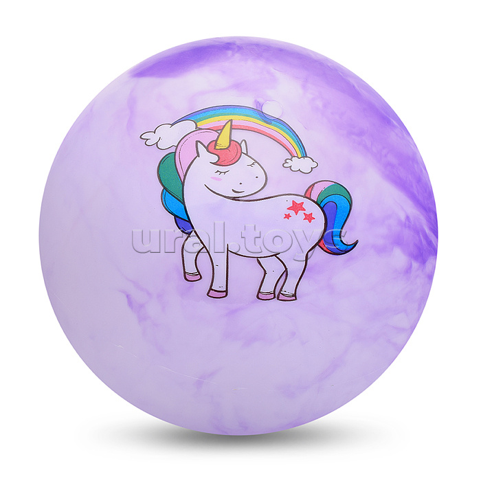 Мяч детский надувной "Единорог" 60гр.