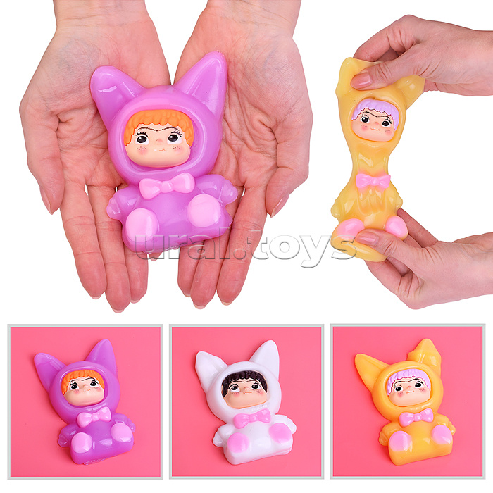 Игрушка-антистресс "Девочка-кошечка"