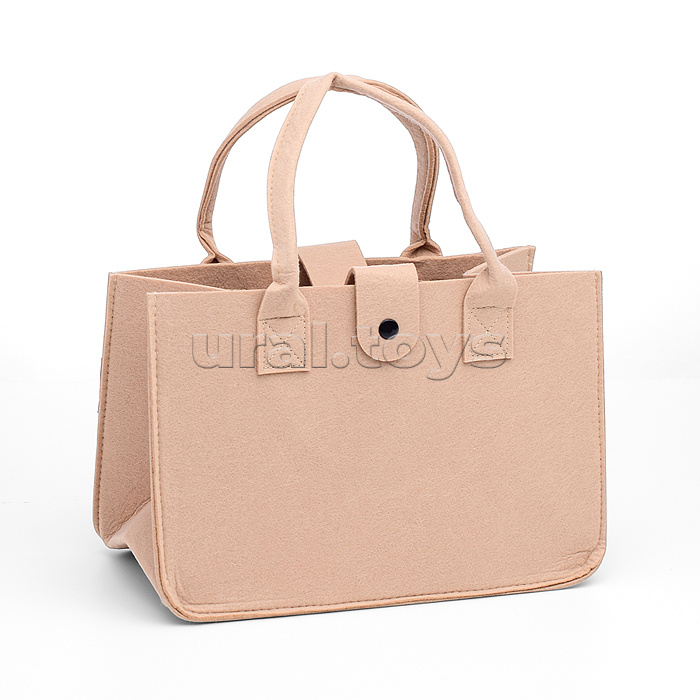 Сумка однотонная из фетра