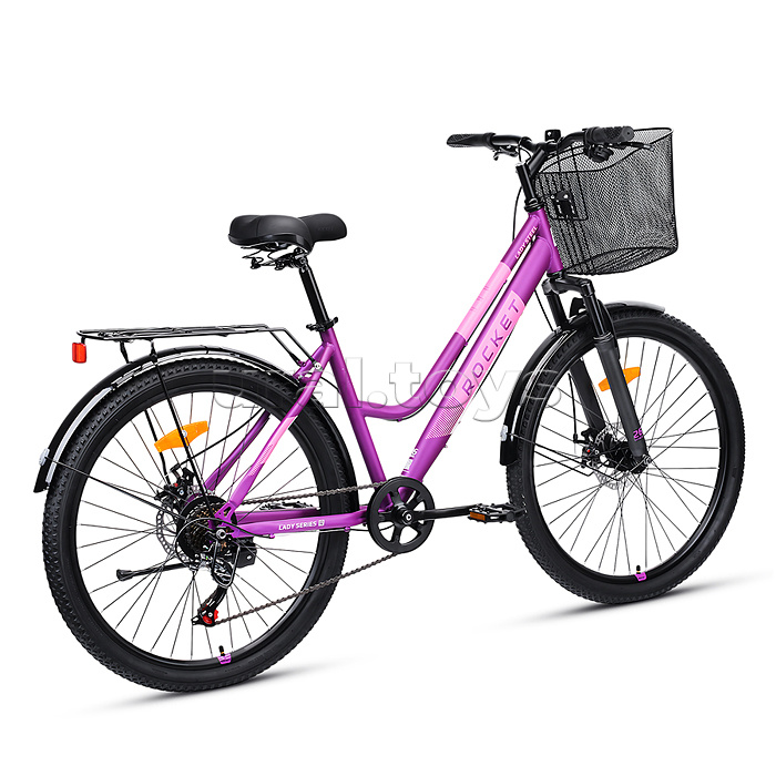 Велосипед 26" Rocket lady Steel 26, цвет лиловый, размер 17"