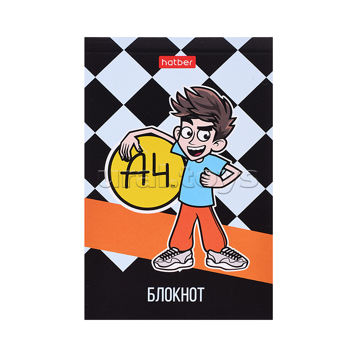 Блокнот А7 48л клетка "Влад А4" в Дисплее  52 шт