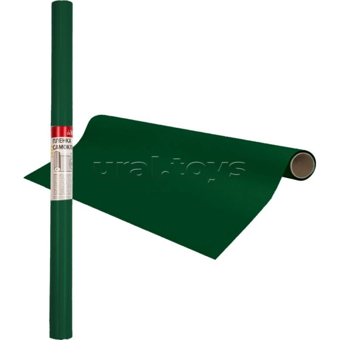 Пленка самоклеящаяся меловая 45х100 см, зеленая, полипропилен 100 мкм, матовая поверхность, в рулоне, индивидуальная упаковка