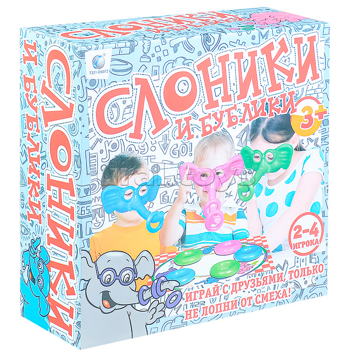Настольная игра "Слоники и бублики" в коробке Настольная игра "Слоники и бублики" в коробке