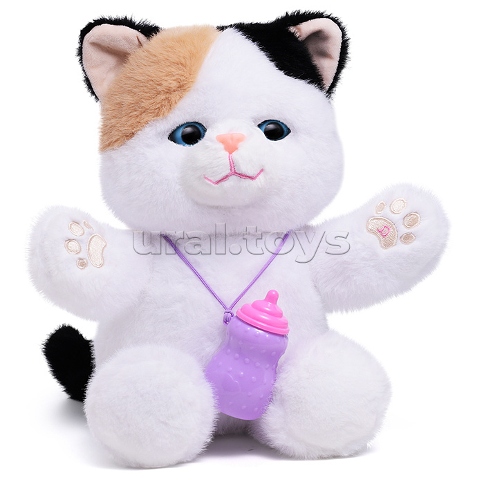 Кошка "Мишель" (глазки двигаются, записывает, поёт, пьёт молоко) в коробке