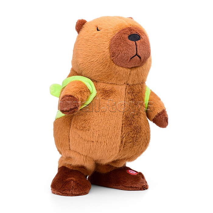 Капибара "Отдых на пляже" (ходит, поёт) в коробке