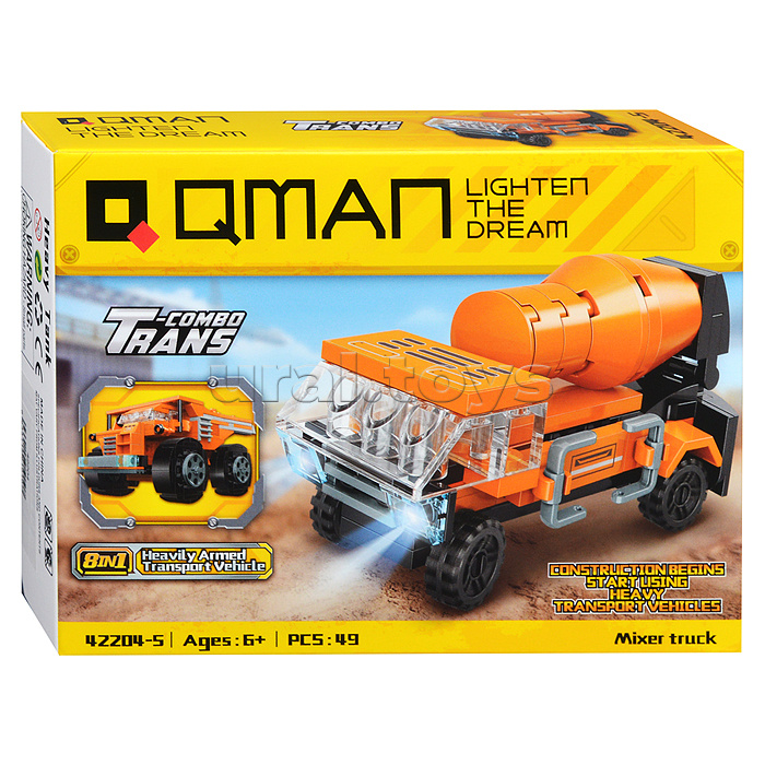 Конструктор "Строительная техника" 8 в 1, в коробке