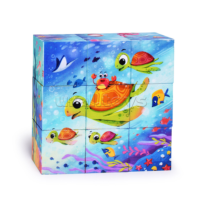 Кубики 9 шт. "В синем море" (StepKids)