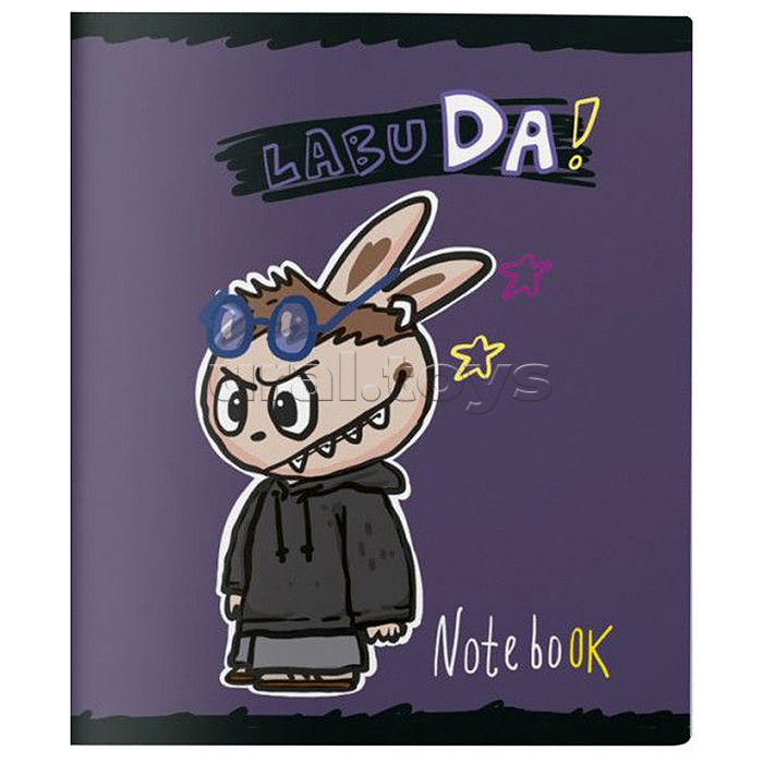 Тетрадь 48л. клетка А5 скрепка S "Лабу-Да!" Твин лак