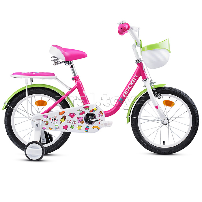 Велосипед 16" Rocket Bella, цвет розовый