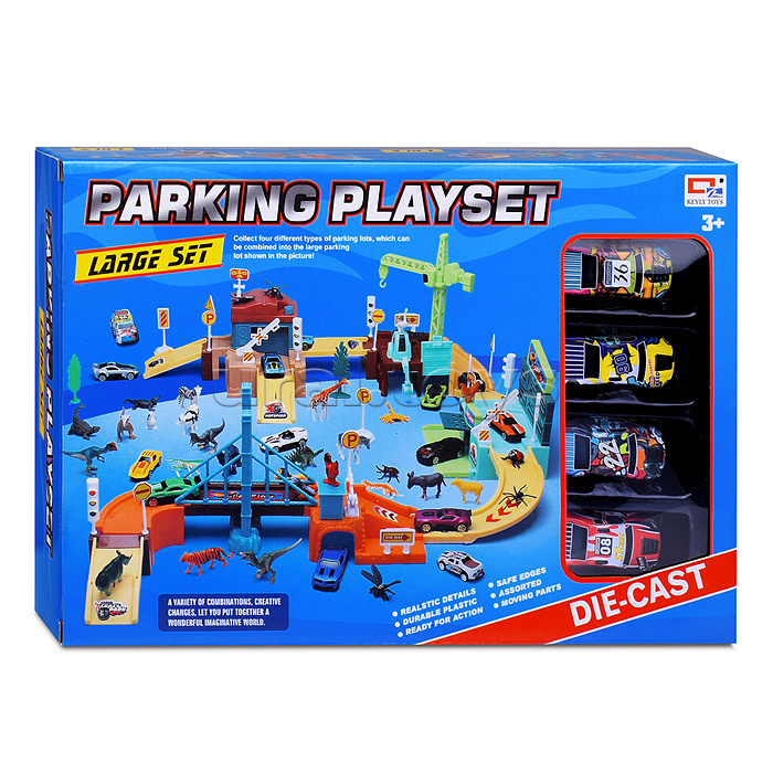 Парковка "Parking playset-3" в коробке