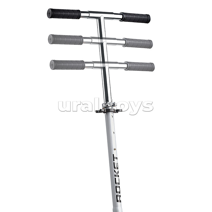 Самокат ROCKET колеса PU 200 мм, ABEC 7, белый (в пакете)