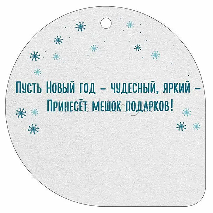 Бирка "С новым годом! 2026" (символ года)