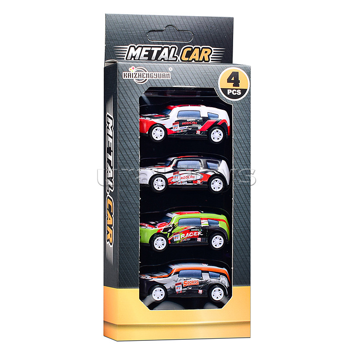 Набор машин "Гонка моторов" металл, в коробке