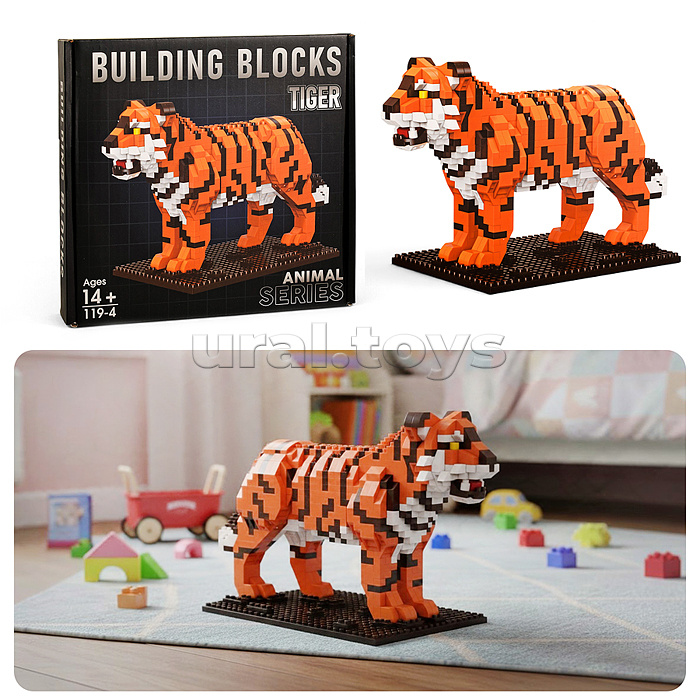 Конструктор "Тигр" 3D, в коробке