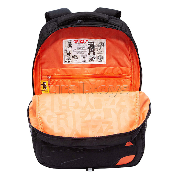 Рюкзак (/2 черный - оранжевый)