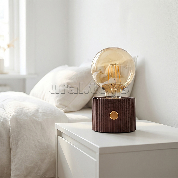 Светильник "Лампочка" (цвет светло-коричневый) в коробке