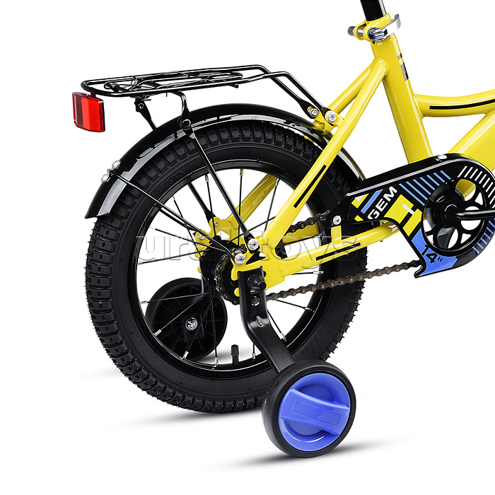 Велосипед 14" Rocket Gem, цвет желтый