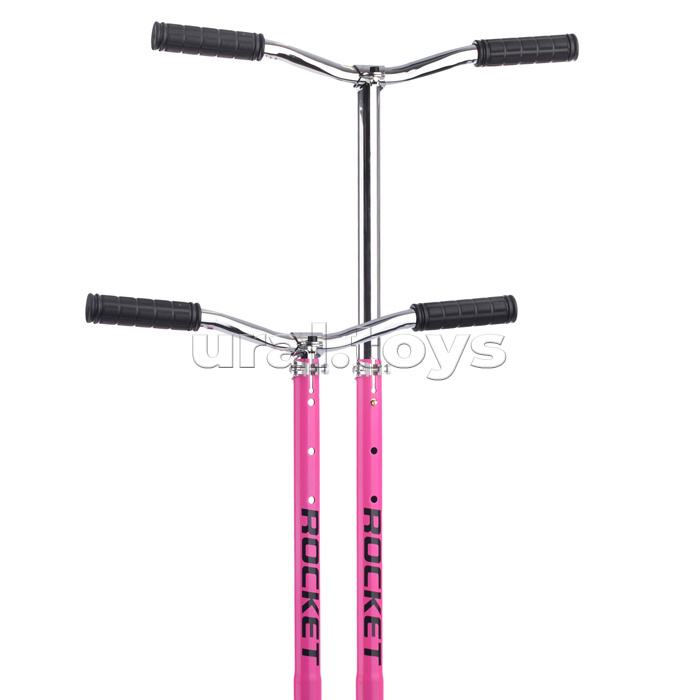 Самокат 2-х колесный ROCKET,колеса PU/ 200 мм,ABEC 7, розовый