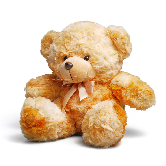 Мягкая игрушка "Медвежонок с бантиком" 18 см