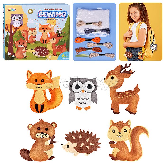 Набор творческая мастерская A2205 "Лесные жители" в коробке