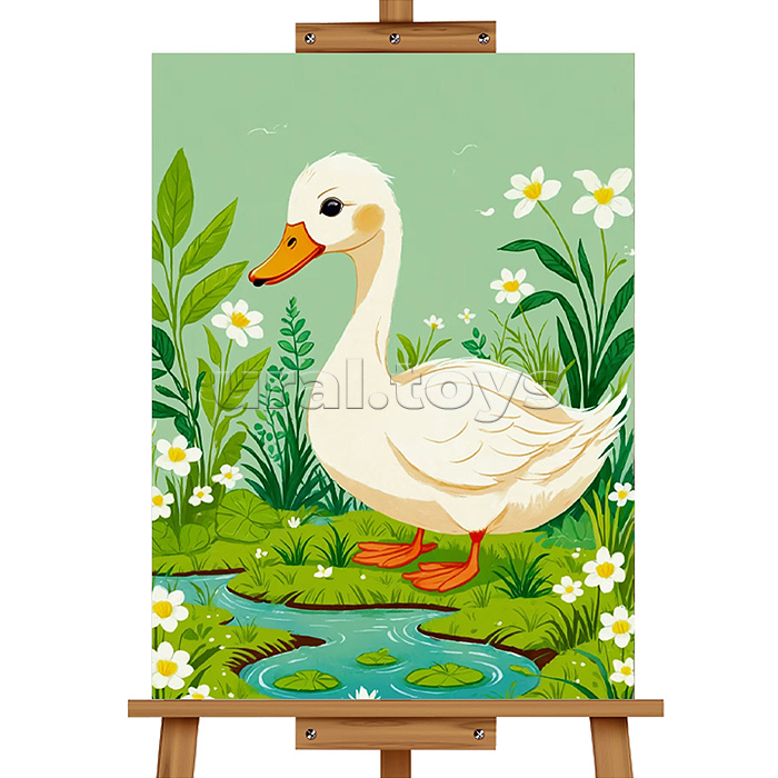 Набор для рисования "Картина по номерам 30х20 см. Утка"