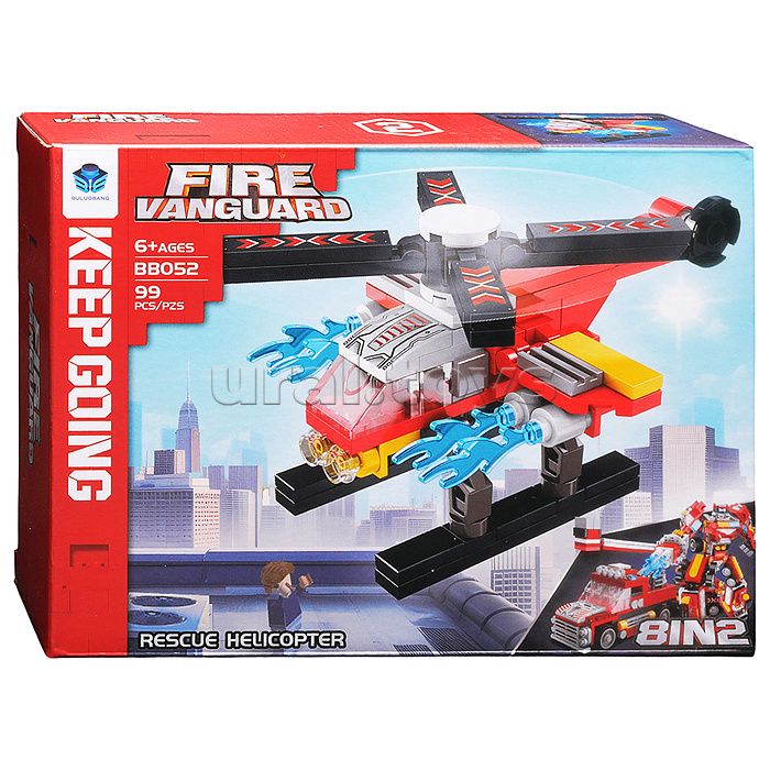 Конструктор "Хранитель безопасности" 8 в 1 (731 дет.) в коробке