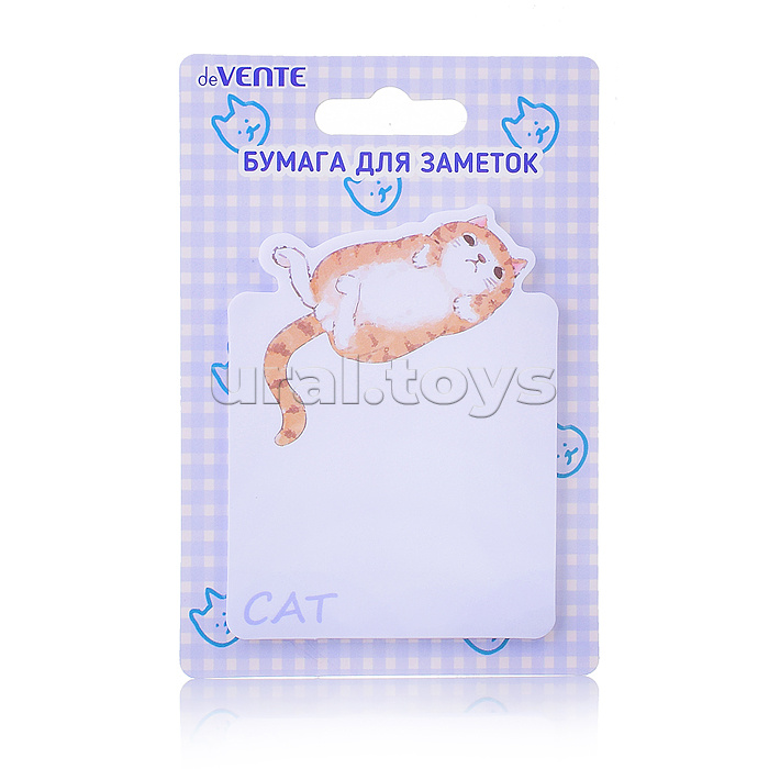 
Клейкая бумага для заметок "Lazy cat" 70x94 мм, 30 листов, офсет 80 г/м?, печать 4+0, ассорти форм и дизайнов, в картонном блистере и пластиковом пакете с европодвесом