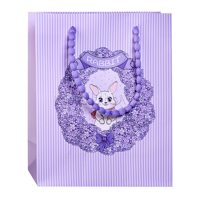 Пакет подарочный "Искренний подарок" 24,5*19,5*9,5 см.