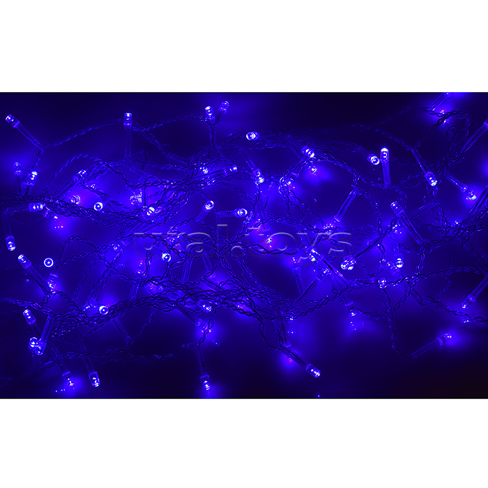 Электрогирлянда светодиодная 3 м, 96 ламп, синий