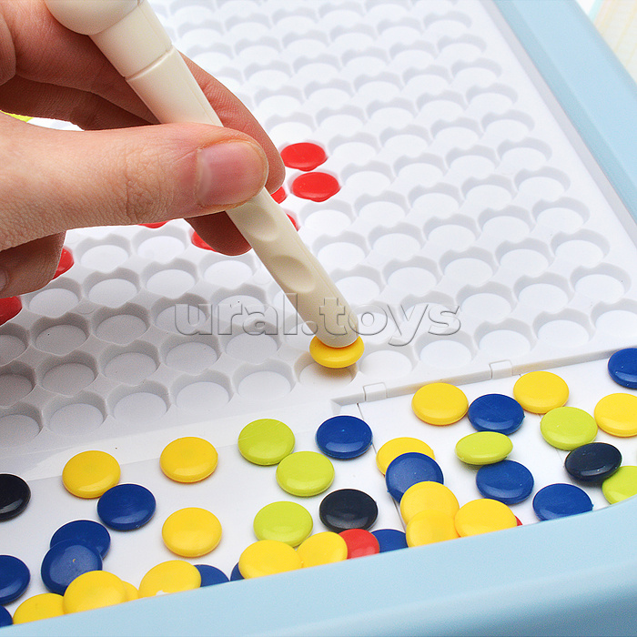 Доска магнитная "Собирай и познавай по картинке" с набором карточек, в коробке