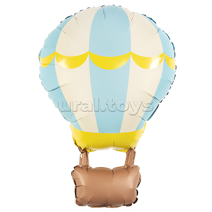 Шар (34''/86 см) Фигура, Воздушный шар, Голубой, Сатин, 1 шт. в уп.