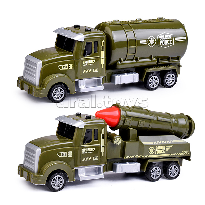 Набор машин "Военная фура" в пакете
