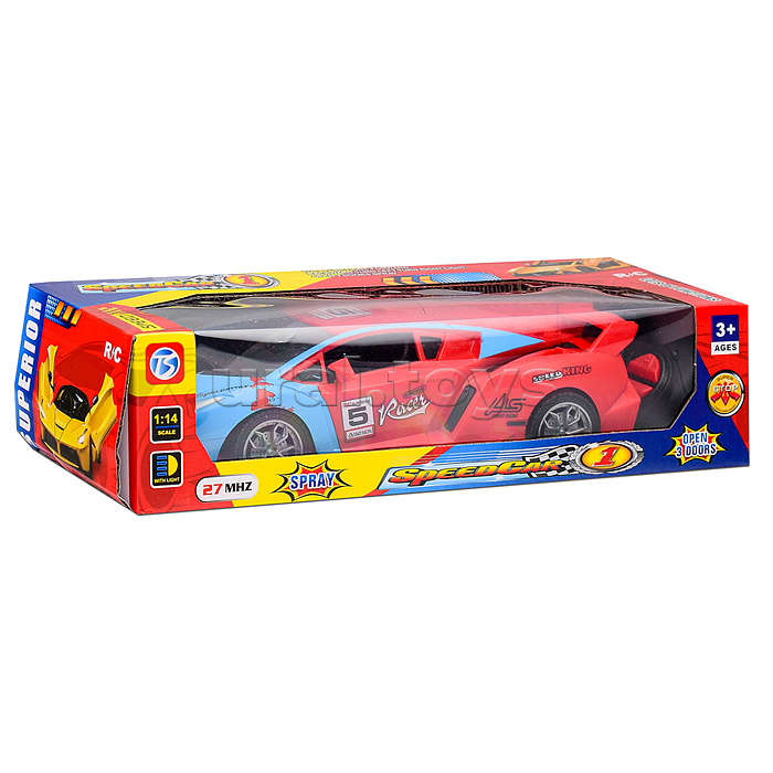 Машина "Яркий заезд" р/у, 27 MHz, в коробке