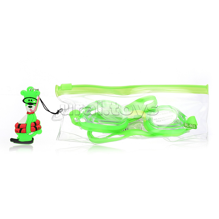 Очки для плавания с брелком, в пакете