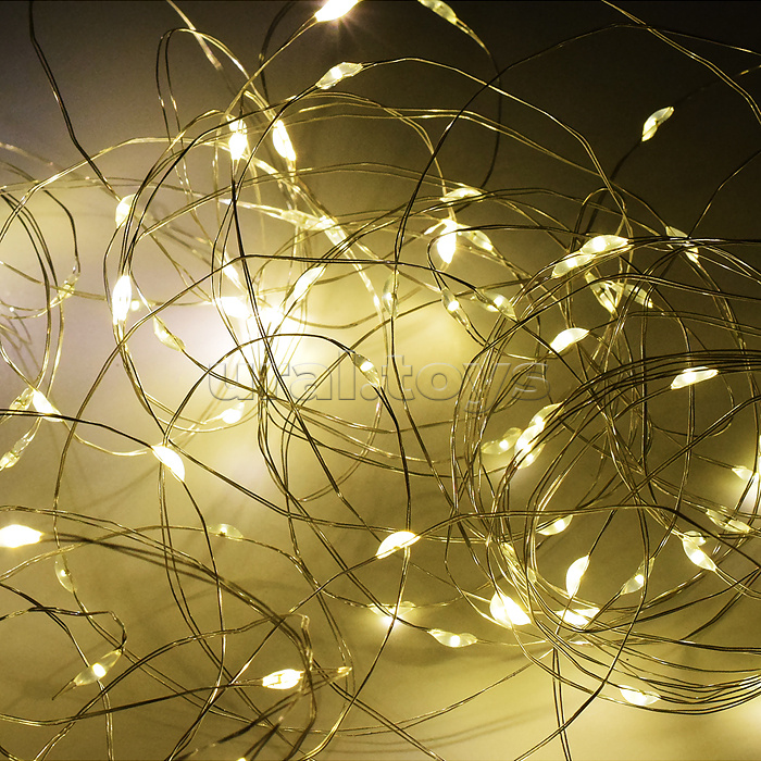 Электрогирлянда 10м, 100 ламп, теплый
