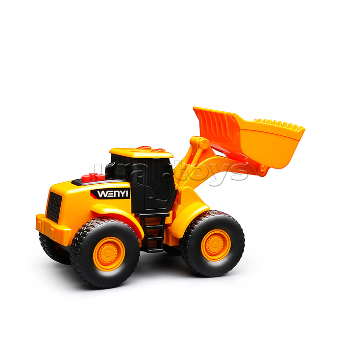 Машина "Бульдозер" с трактором и прицепом, 1632 (свет, звук) в коробке