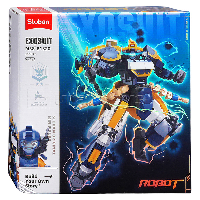 Конструктор "Робот-меха "Стальной воин" с пилотом (255 дет.) в коробке