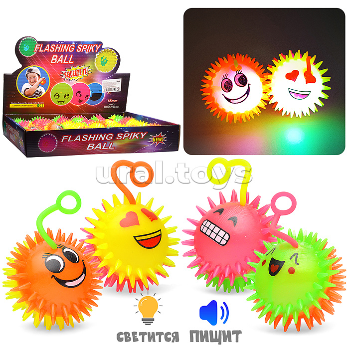Игрушка-пищалка "Смайлик" (6,5 см.) в коробке Игрушка-пищалка "Смайлик" (6,5 см.) в коробке