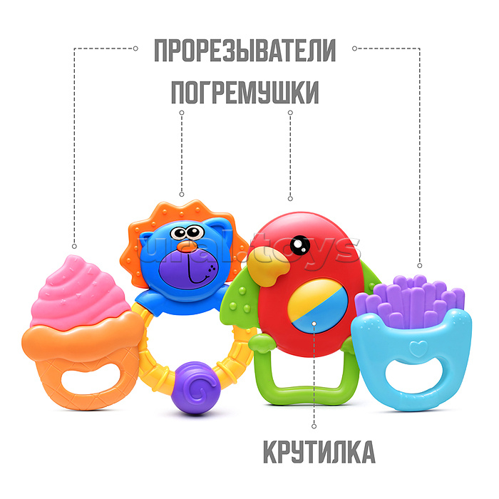 Набор погремушек "Друзья" в пакете Набор погремушек "Друзья" в пакете