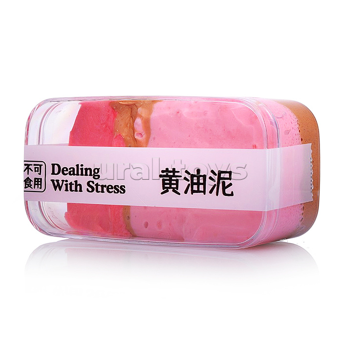 Игрушка-Антистресс "Лизун. "Клубничный пирог"