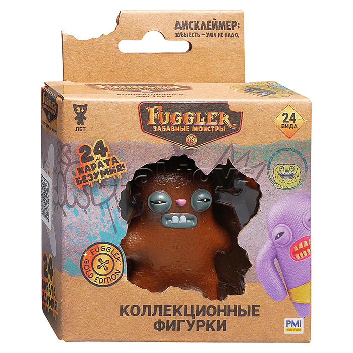 Коллекционная фигурка Синий Весельчак, 1 шт. в коробке с окном, Fuggler Gold Edition