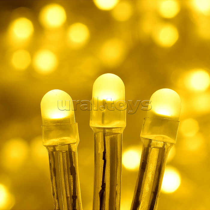 Электрогирлянда Бахрома, 6м, 192 лампы, теплый