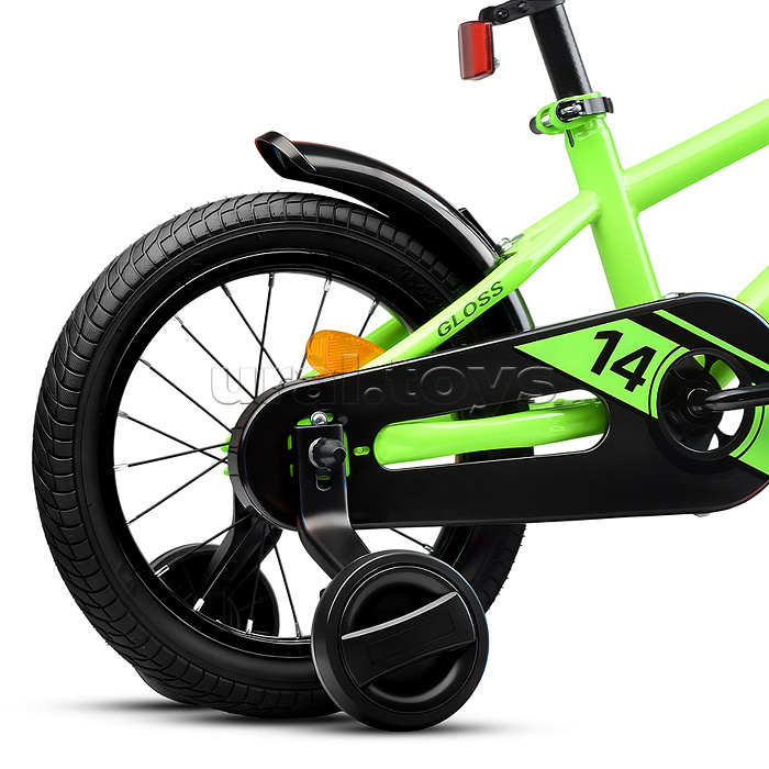Велосипед 14" Rocket Gloss, цвет зеленый