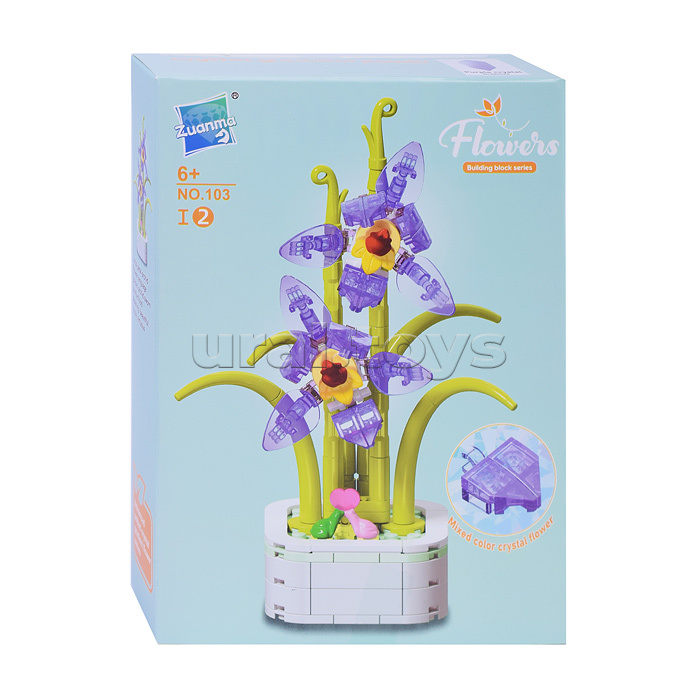Конструктор "Цветок: Орхидея" (153 дет.) в коробке