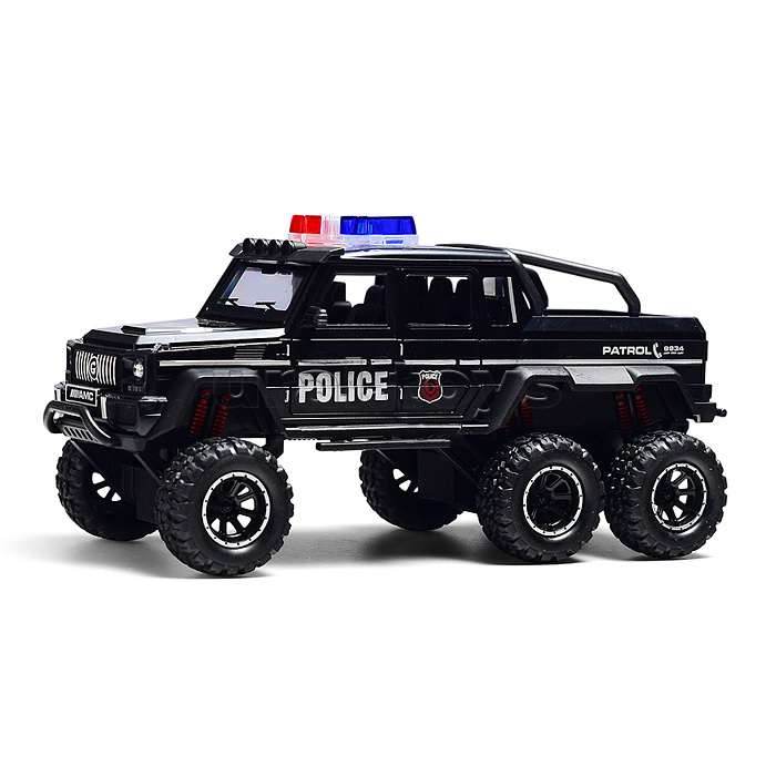 Машина "Полицейский внедорожник" (свет, звук) в коробке